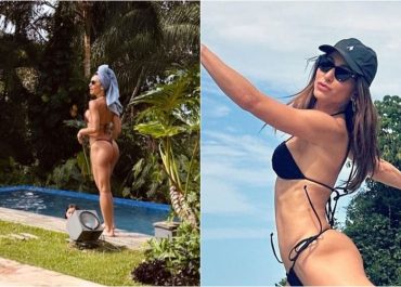 Em um dia ensolarado em Ibiza, Sabrina Sato aproveita para revitalizar seu bronzeado.